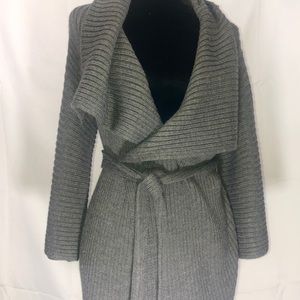 Ann Taylor Wrap sweater with shawl collar